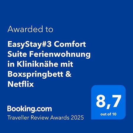 Easystay#3 Comfort Suite Ferienwohnung In Kliniknaehe Mit Boxspringbett & Netflix Bad Oeynhausen Exterior photo